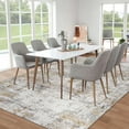 thumbnail image 3 of BERTHMEER 5'x7' Area Rugs for Living Room Bedroom Dining Room Farmhouse Modern Abstract Contemporary Rugs Machine Washable non-slip, Multicolor, 3 of 5