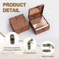 thumbnail image 3 of Pestillo de caja de madera Uxcell, cerradura vintage, gancho de pestillo de brazo oscilante derecho con tornillo bronce 41x36mm, 3 of 7
