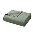 thumbnail image 2 of Mainstays Garment Washed Stripe Quilt, Green, Full/Queen, Microfiber, All Ages, 2 of 12