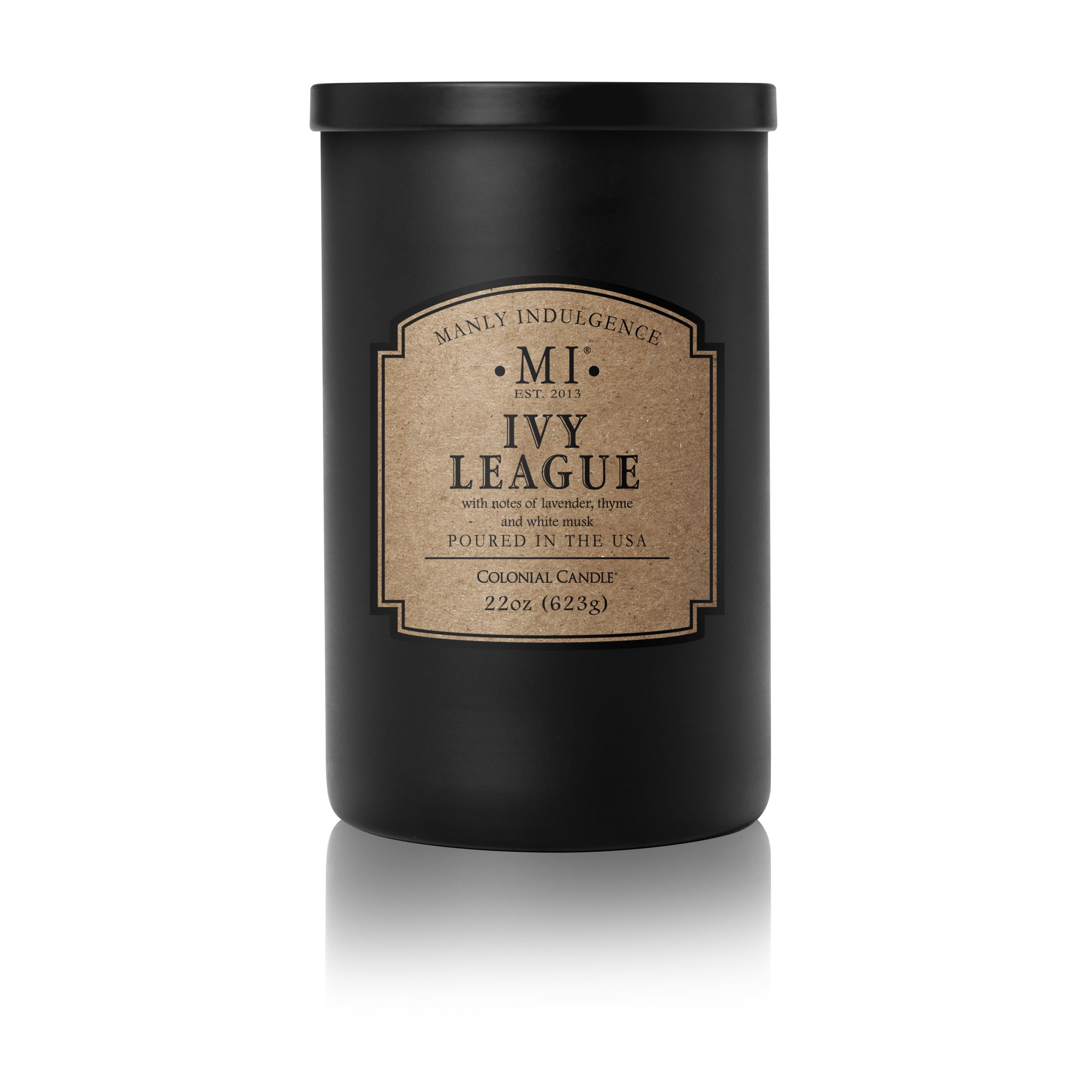 Manly Indulgence Ivy League 2 Wick Candle, 22 oz, Black - Walmart.com