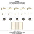thumbnail image 3 of Big Dot of Happiness White and Gold 2026 Graduation Party Centerpiece Sticks, Congrats Grad Decor, Class of 2026 Grad Party Table Toppers - 15 Pieces, 3 of 8