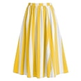 thumbnail image 4 of Maxi Skirts for Women Casual Comfort A line Summer Skirts Flowy Skirt Elegant Striped Midi Skirt Fashion for Daily Wear, 4 of 5