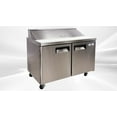 thumbnail image 4 of Cooler Depot 48 In. 13 Cu.Ft. Commercial Refrigerated Sandwich Prep Table 2-Door Stainless Steel XSP48, 4 of 9