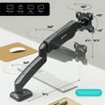 thumbnail image 4 of ONKRON Single Monitor Mount Desk for 13 - 32 Inch Screen up to 17 lbs - Gas Spring Monitor Arm Desk Mount 75x75, 4 of 7