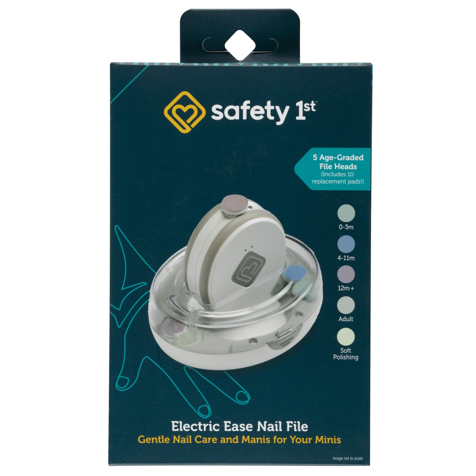 Safety 1st Electric Ease Nail File, Grey