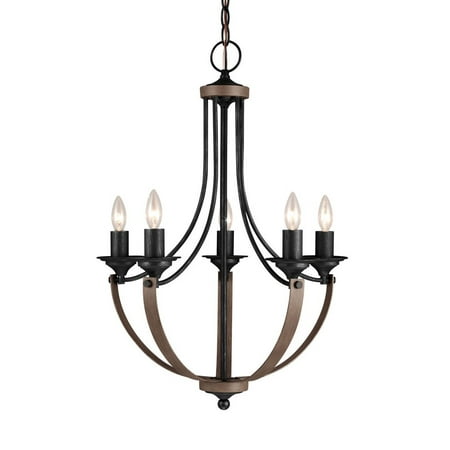 

Traditional Five Light Chandelier-Stardust Finish-Incandescent Lamping Type Bailey Street Home 73-Bel-1636678