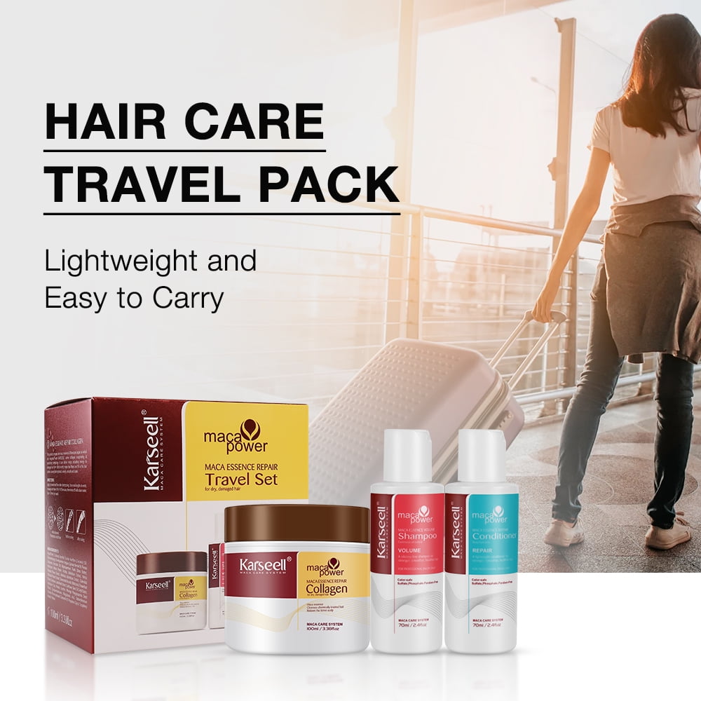 Karseell Collagen Hair Treatment Set, Repair Mask, Shampoo