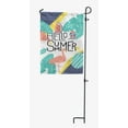 thumbnail image 4 of Printtoo White Hello Summer Outdoor Camping Flags For Campers Double SidedFlagOutdoor Decor Sign CampsiteFlag, 4 of 4