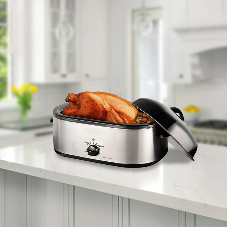 Royalcraft Roaster Oven with Removable Pan - 20qt - Black