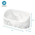 thumbnail image 5 of (2 pack) iDesign Dakota Vanity Organizer, White Marble, 5 of 5