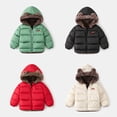 thumbnail image 2 of Chaquetas gruesas de invierno para niños, abrigos para niñas, chaquetas para niños, abrigo grueso cálido de terciopelo para niños, prendas de vestir exteriores con capucha, ropa para niños 5T Gao Jinjia LED, 2 of 2