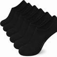 thumbnail image 4 of 6 Pairs of Men's and Women's Summer Large Size Simple Boat Socks Invisible Socks Casual Sports Shallow Mouth Short Socks., 4 of 9