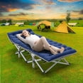 Slsy Folding Camping Cots for Adults, 75"x28" Heavy Duty Sleeping Cots