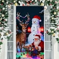 thumbnail image 5 of Christmas Door Cover Tapestry - 71*35in Festive Hanging Decor for Parties & Homes, Durable Material, Easy to Hang, Enhances Holiday Door Decor & Party Atmosphere, K, 5 of 9