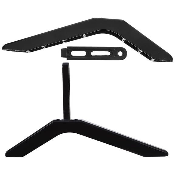 AURARMLET 2-Pack Black TV Mount Stand for Tabletop with Adjustable Height and 360-Degree Swivel for Flat Screen TVs
