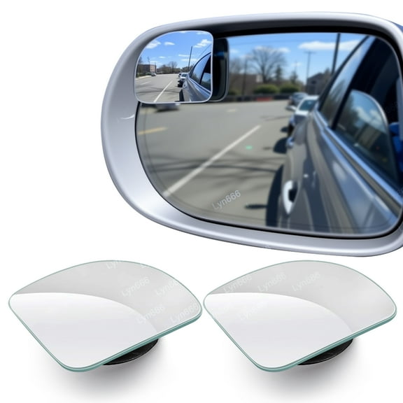 Long Blind Spot Convex Car Mirror Pack of 2