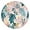 174, variant on Printed Floral Round Tablecloth with Elastic Edge, Soft and Durable Polyester for Spring Dining or Garden Parties, Fits 44-52 Inch Table