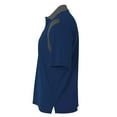 thumbnail image 2 of A4 Color Block Polo with Knit Color For Men in Navy/Graphite | N3266, 2 of 2