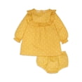thumbnail image 3 of Modern Moments by Gerber Baby Girl Dress & Diaper Cover Outfit Set, 2-Piece, Sizes 0/3-24 Months, 3 of 10