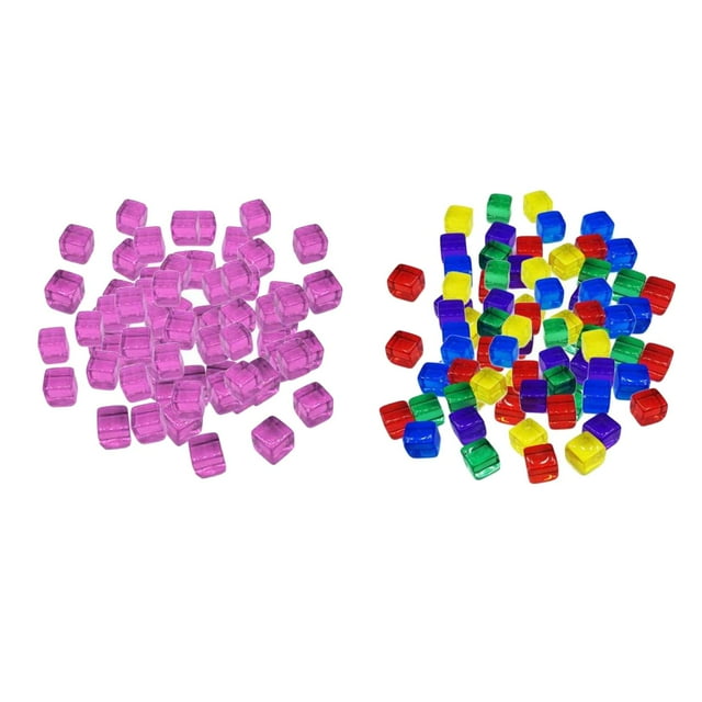 200x 200 Piezas 10 Mm Transparente en Blanco 6 Lados Dados KTV Juguetes para Niños