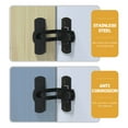 thumbnail image 2 of Minkissy 1-Pack Black Stainless Steel Barn Style Door Latch, Heavy Duty Hardware for Gates and Doors, 2 of 8