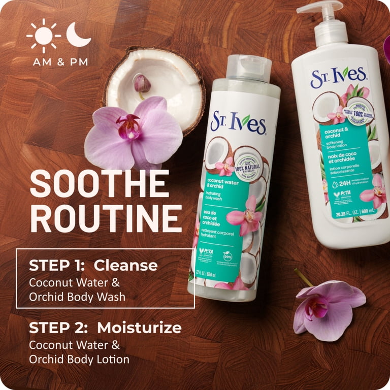St. Ives Hydrating Body Wash, Coconut Water & Orchid, for All Skin