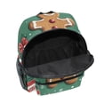 thumbnail image 6 of FORMRS School Backpack with Front Zippered Pocket 12" Student Travel Daypack, Christmas Gingerbread, 6 of 6