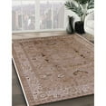 thumbnail image 3 of Ahgly Company Machine Washable Indoor Rectangle Industrial Modern Khaki Rose Pink Area Rugs, 4' x 6', 3 of 7