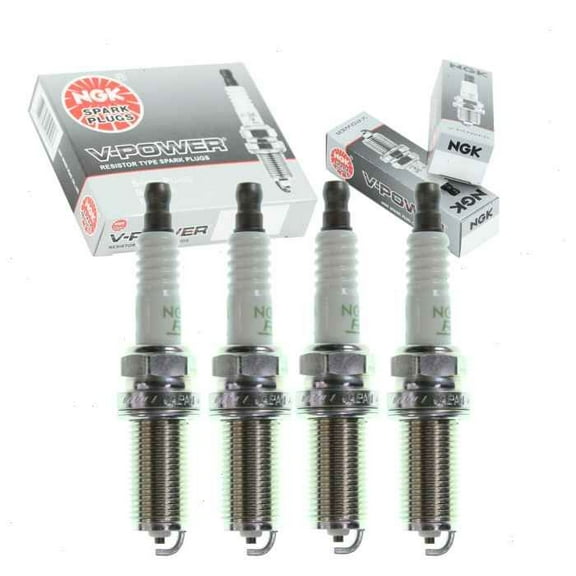 4 pc NGK V-Power Spark Plugs compatible with Toyota RAV4 2.5L L4 2009-2017