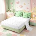 thumbnail image 3 of Manfei Cheetah Pattern Bowknot 7-Piece King Bedding,Geometric Gingham King Bed in a Bag,Reversible, 3 of 7