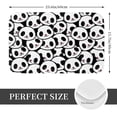thumbnail image 2 of Gukieu Cute Panda Face Print Dust-proof Floor Mats, Water-absorbent and Non-slip Flannel Door Mats 16x24in, Home Decoration Suitable for Kitchen, Bathroom, Garage, 2 of 7
