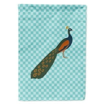 Animal/Bird Themed Blue Check Flag Canvas