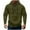 Army Green, variant on MELDVDIB Mens Hoodies Half-Zip Sweatshirt with Multiple Pockets Fashion Casual Solid Color Outdoor Long Sleeve Pullover for Daily and Sports Army Green L