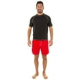 thumbnail image 2 of Mens UPF 50+ Rashguard Swim Tee Short Sleeve Running Shirt Swimwear Swim Shirts, Black, Size: XL, Uzzi Active Wear, 2 of 3