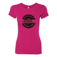 thumbnail image 2 of Wild Bobby, Dependanble Service of Dogde since 1914 | Womens Cars and Trucks Slim Fit Junior Tee, Raspberry, X-Large, 2 of 3