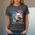thumbnail image 5 of felwors Women's 250th Anniversary USA T-Shirt 1776-2026 Patriotic Eagle Flag Graphic Tee – Plus Size American Independence Day Top (Grey, XXXL), 5 of 8