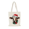 thumbnail image 3 of Cameland Christmas Canvas Tote Bag Christmas Gift Bag, 3 of 7