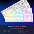 thumbnail image 6 of T3 Wireless Gaming Keyboard&Mouse Combo Rainbow Backlit Anti-ghosting with 4000mAh Mouse Pad for Mac, 6 of 12