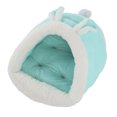 thumbnail image 2 of Slippers Pet Kennel  Bed, Machine Washable Round  Imitation Rabbit Skin Thickened Imitation Rabbit Lovely Unique Detachable Portable  for Pet Grey,Blue, 2 of 7