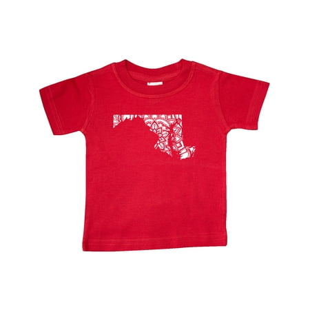

Inktastic Maryland Silhouette Mandala Gift Baby Boy or Baby Girl T-Shirt