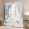 thumbnail image 4 of jejeloiu Skiing Game Blackout Curtains Set of 2 (52x84 Each),Sport Gamer Window Curtains For Teens, 4 of 6
