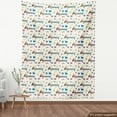 thumbnail image 3 of Ambesonne Dog Lover Fabric by the Yard Upholstery, Wiener Dog Cartoon, 10 Yards, Multicolor, 3 of 4