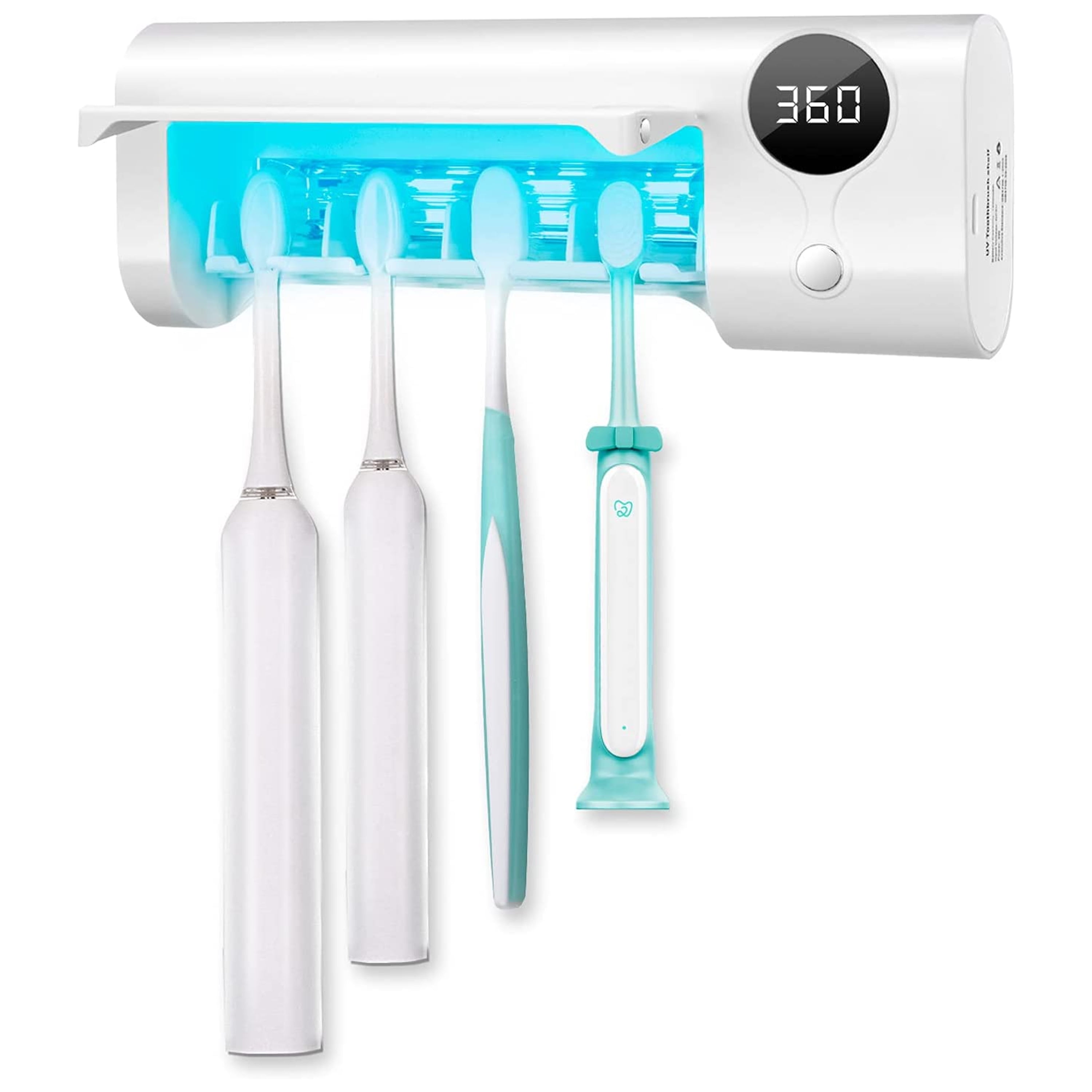 Toothbrush Sanitizer and Holder, UV Toothbrush Sanitizer DrillingFree