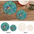 thumbnail image 4 of SKYSONIC Vintage Bird Butterfly Pot Holders Trivets, 2 Pcs Heat Resistant Trivets,Embroidery Fall Cotton Thread Weave Mats for Hot Pads Pans Pot Bowl Teapot for Kitchen Decor, 4 of 7