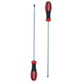 thumbnail image 2 of Extra Long reach Screwdrivers Pozi + Flat Headed PZ2 + 6.5mm 400mm Long 2pc, 2 of 6