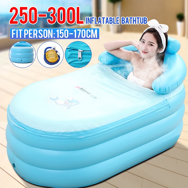 inflatable pool in shower