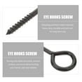 thumbnail image 5 of JUNWELL Eye Hooks Screw Screws Bolts Self Heavy Duty Tapping Steel Stainless Anti Wood Hammock Lag Eyelet Metal Rust  Eyes Ring, 5 of 6