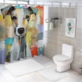 thumbnail image 7 of Orinice Dog Bathroom Decor Set Colorful Luxurious Graphic Print Polyester Fabric Shower Curtain Set with Hooks 69x72, 7 of 7