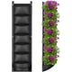 thumbnail image 1 of Macetero vertical colgante de pared con 7 bolsillos, bolsas de cultivo para plantas colgantes negras, bolsa para cultivo de flores y hierbas montada en la pared, enverdecimiento, 1 of 5