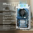 thumbnail image 3 of Rocyis Small Compressor Dehumidifier, 70 Pints, Programmable, Purifier for Home, 4,500 Sq. Ft., 3 of 10